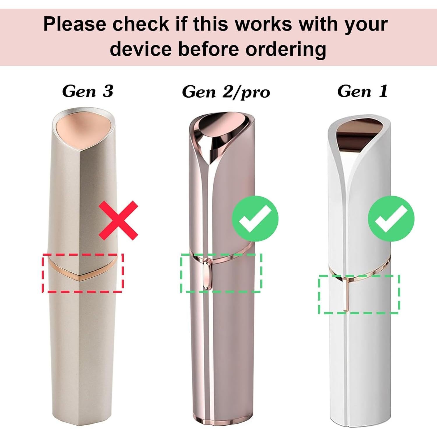 Cabezas de Reemplazo Tuokiy para Removedor de Vello Facial Flawless Gen 2 - Paquete de 4