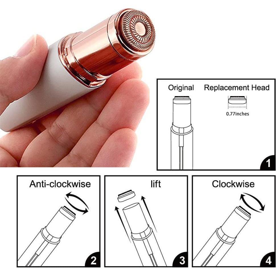 Cabezas de Reemplazo Tuokiy para Removedor de Vello Facial Flawless Gen 2 - Paquete de 4
