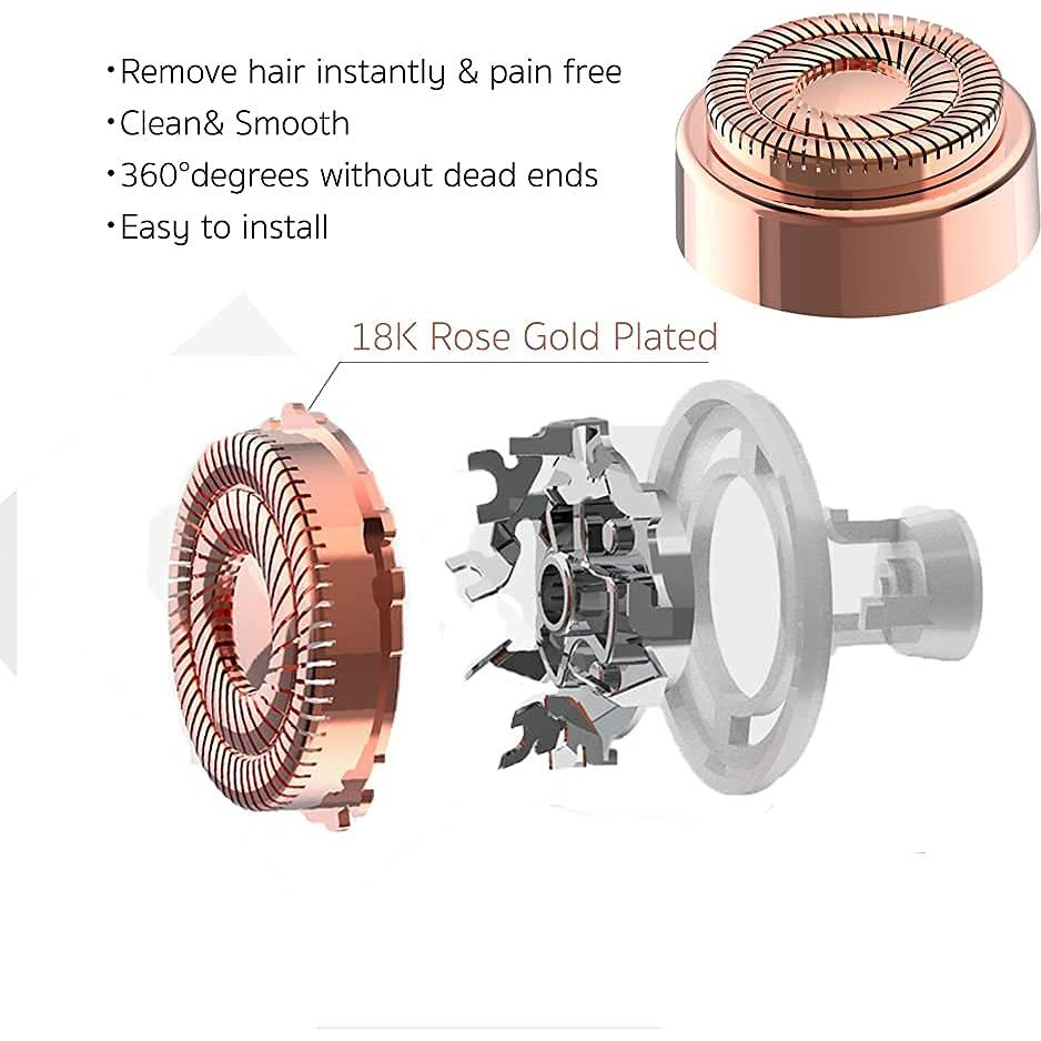 Cabezas de Reemplazo Tuokiy para Removedor de Vello Facial Flawless Gen 2 - Paquete de 4