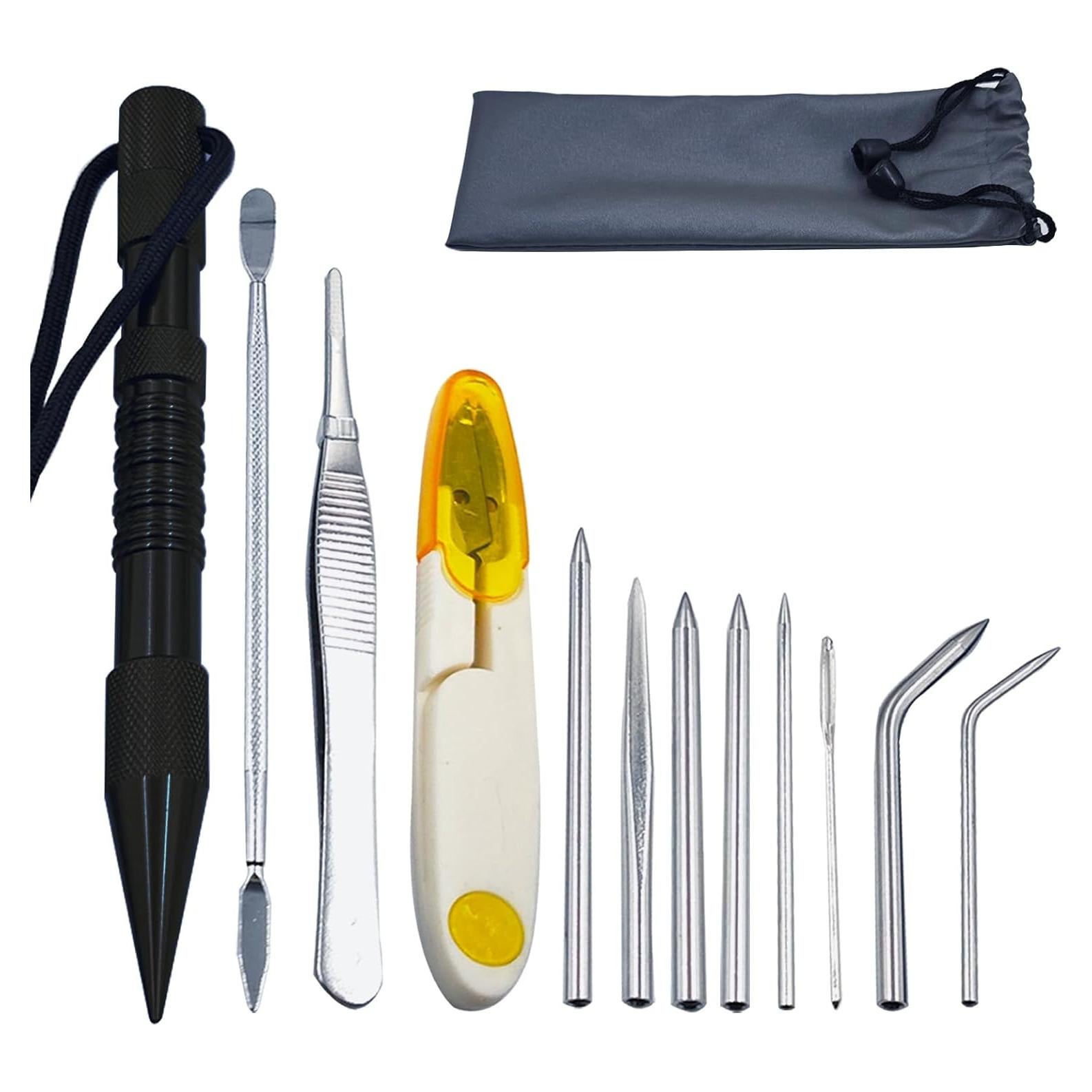 Kit de Herramientas de Paracord LZDICITARU 12 Piezas Negro