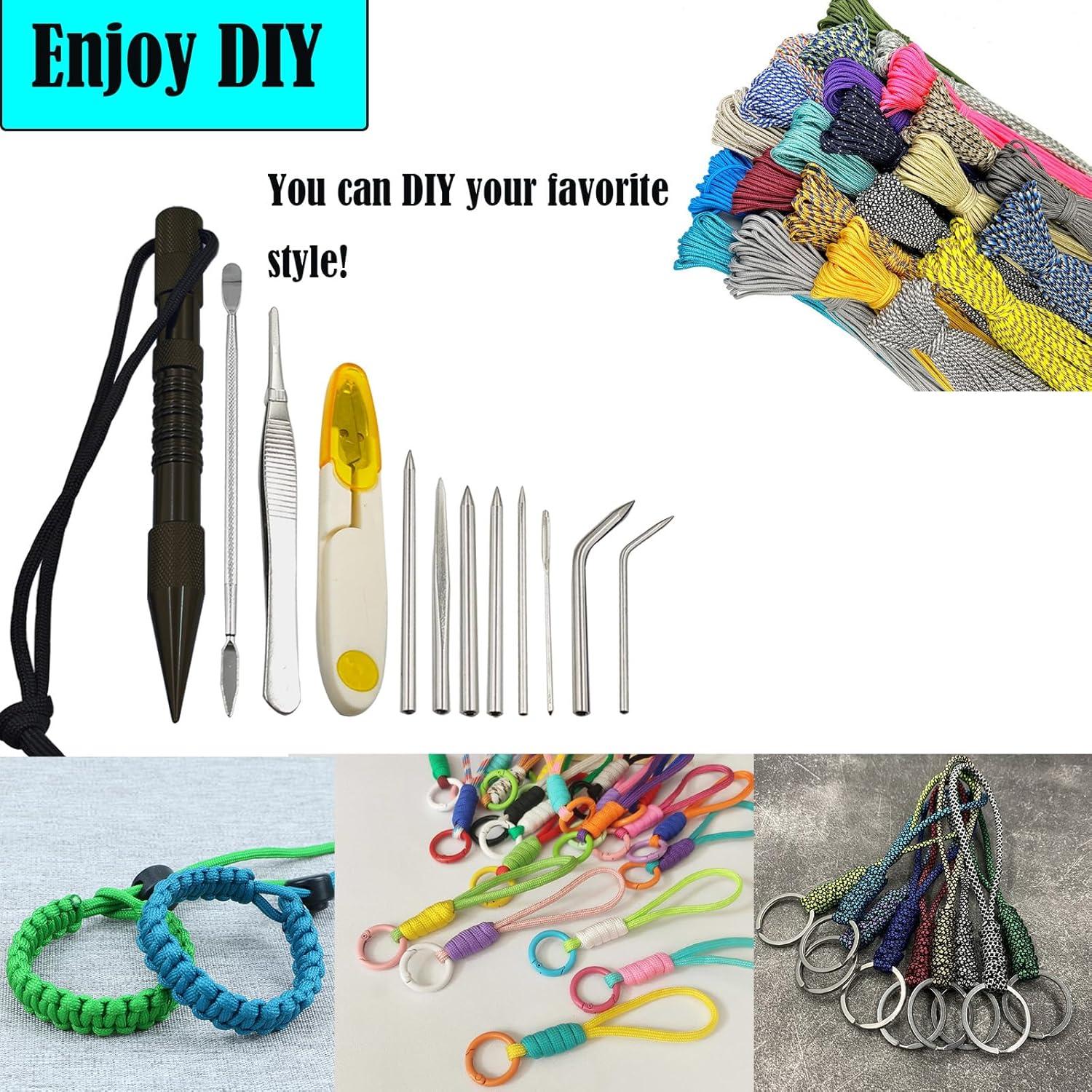 Kit de Herramientas de Paracord LZDICITARU 12 Piezas Negro