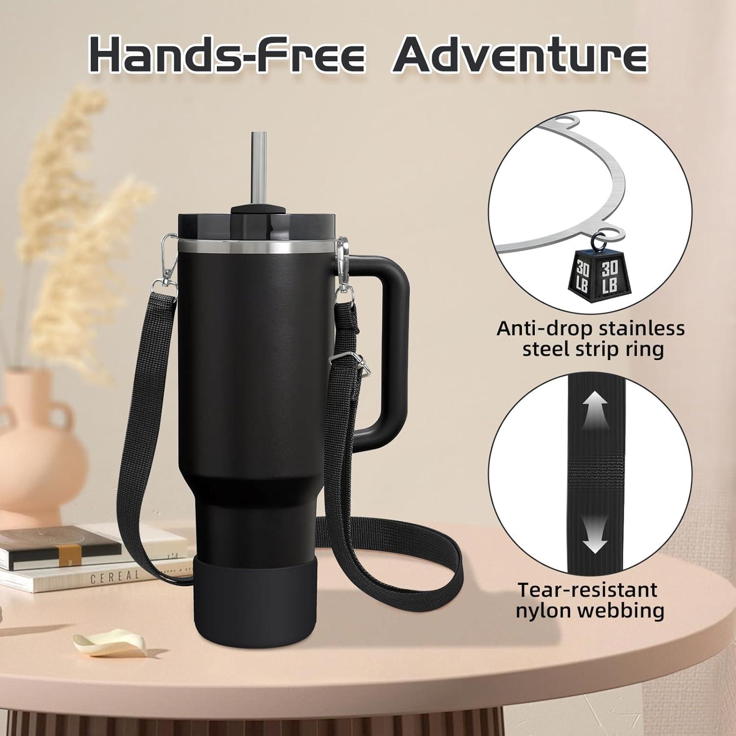 Juego de Accesorios WUQID para Tazas Stanley 30oz Negro