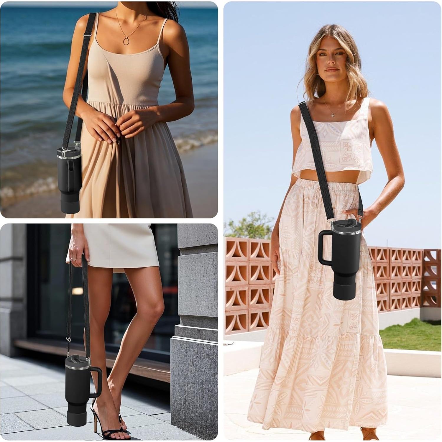 Juego de Accesorios WUQID para Tazas Stanley 30oz Negro