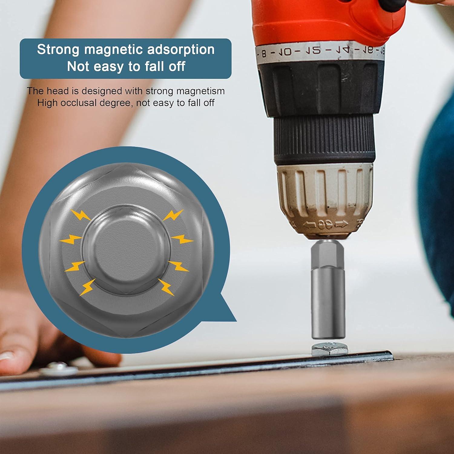 Kit de Destornillador de Tuerca XZUHYE 1/4" Hexagonal 9mm 16mm