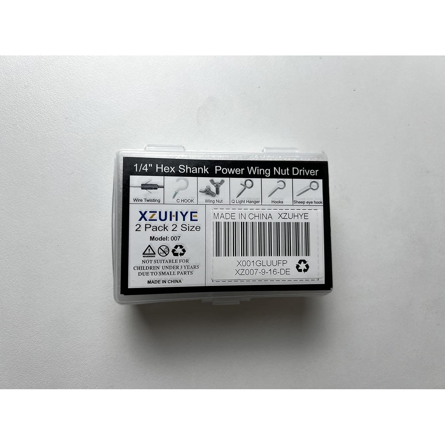 Kit de Destornillador de Tuerca XZUHYE 1/4" Hexagonal 9mm 16mm