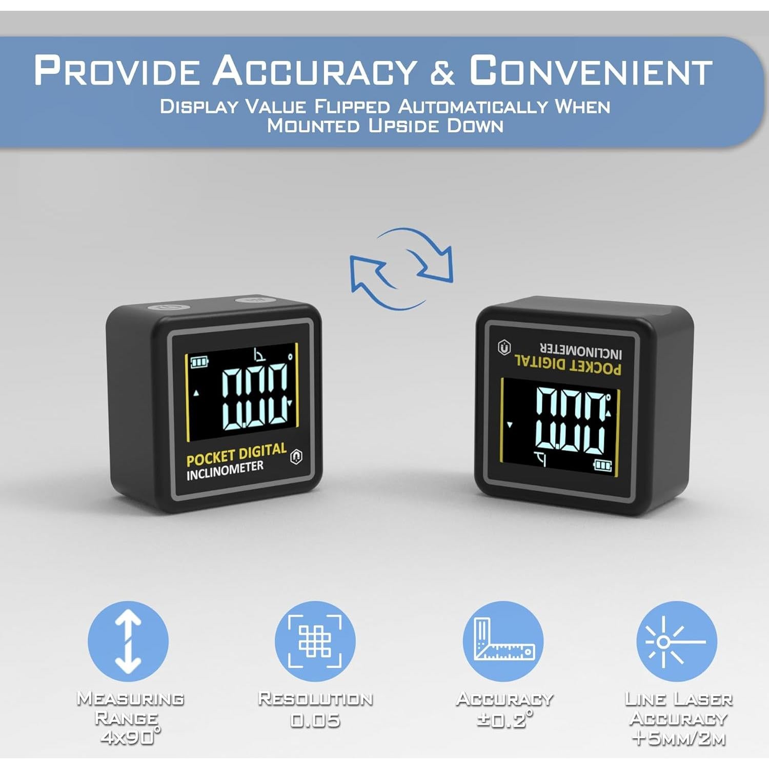 Medidor Digital de Ángulo KNINE OUTDOORS 2 Paquete Plástico
