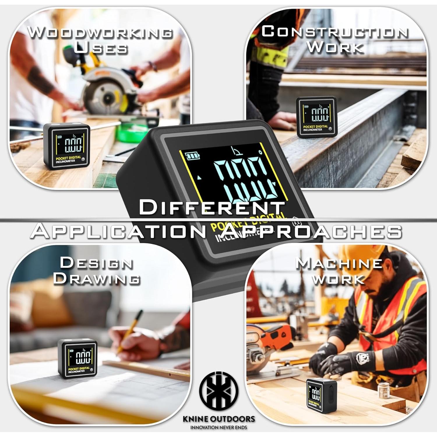 Medidor Digital de Ángulo KNINE OUTDOORS 2 Paquete Plástico