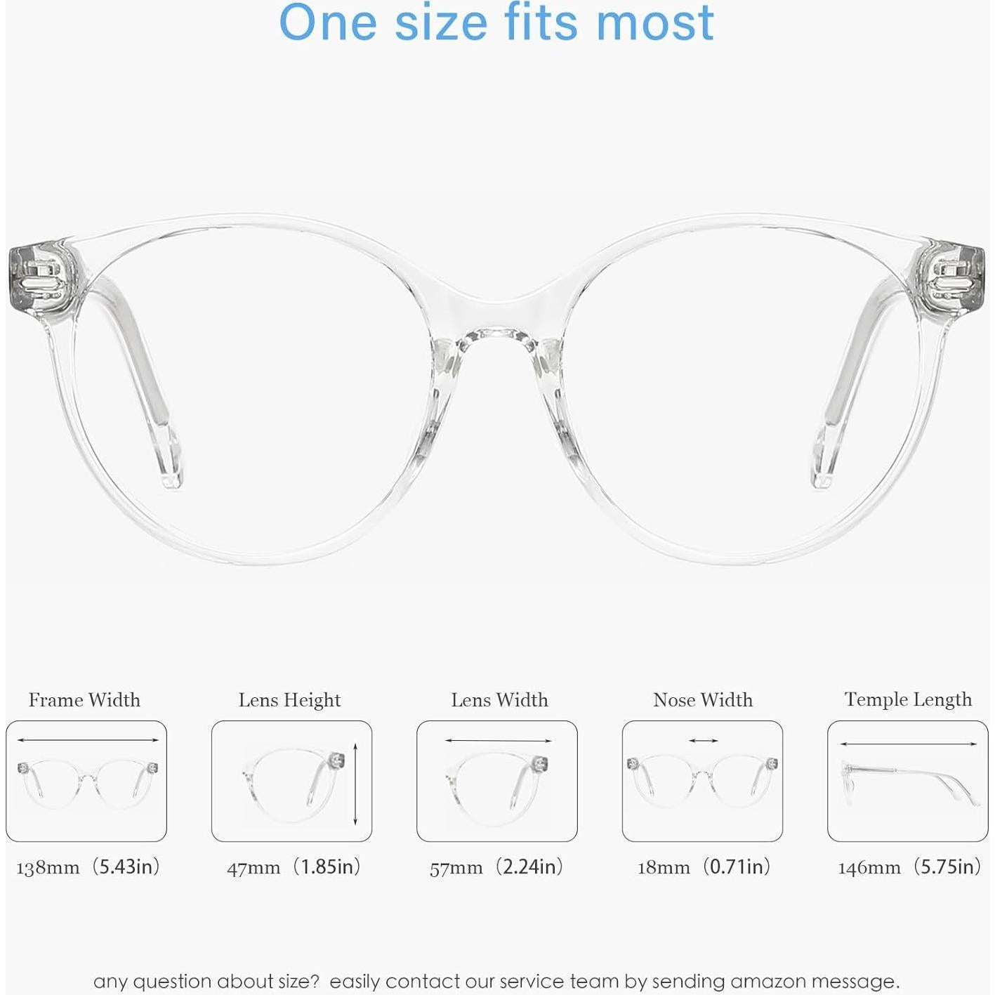 Gafas ANRRI Rosa Azul Retro Redondas Anti Luz Azul