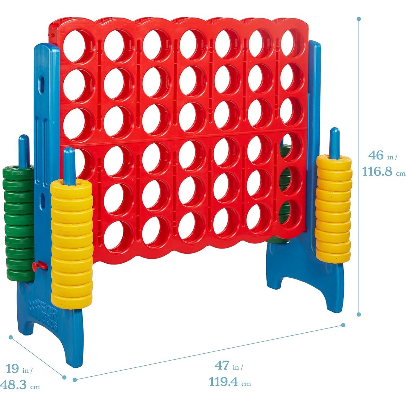 Juego Jumbo 4-En-Fila ECR4Kids - Diversión al Aire Libre