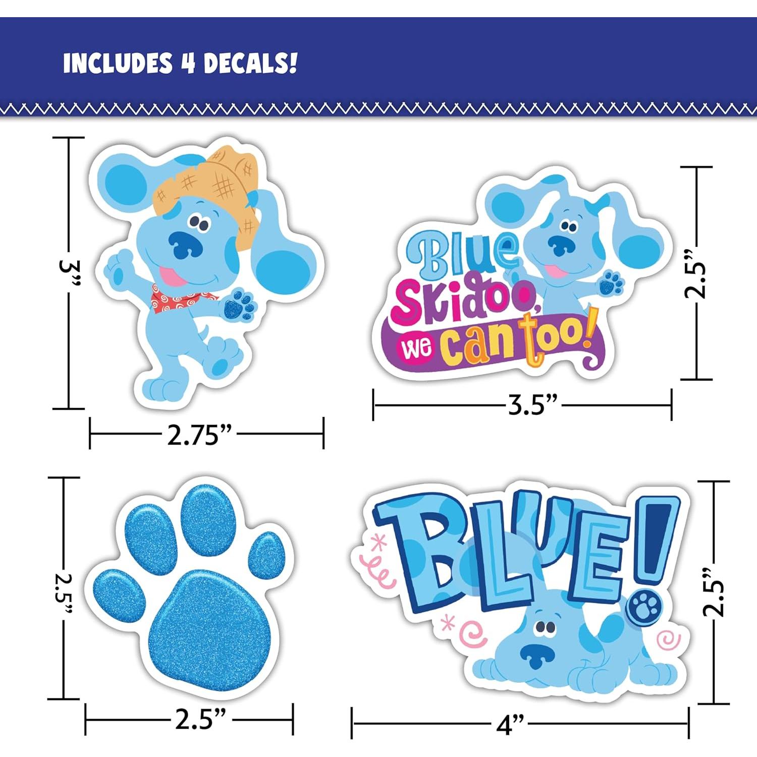 Set de 4 Calcomanías de Vinilo Blue's Clues - Aventura Oeste