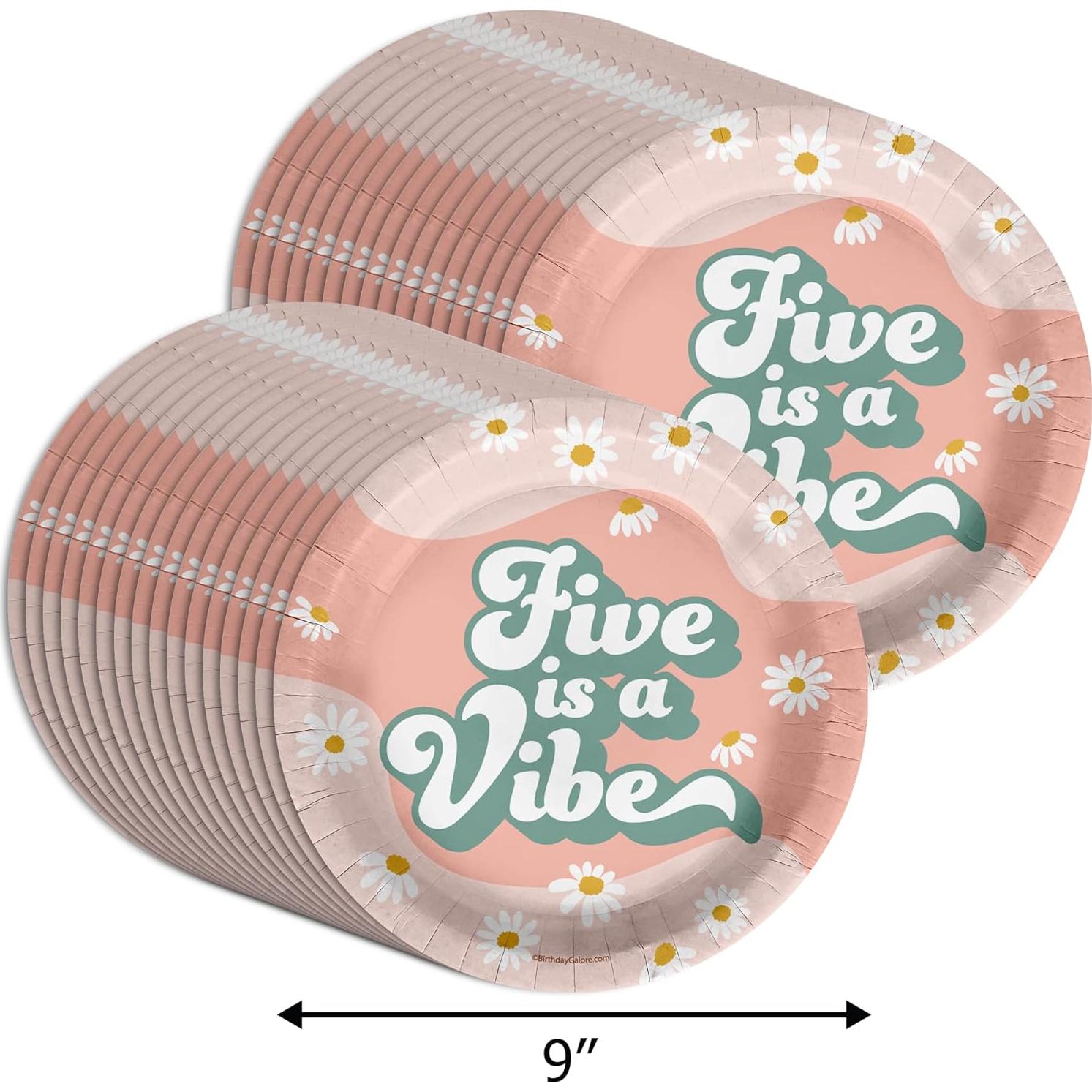 Platos de Fiesta Desechables Birthday Galore - 32 Piezas 9"