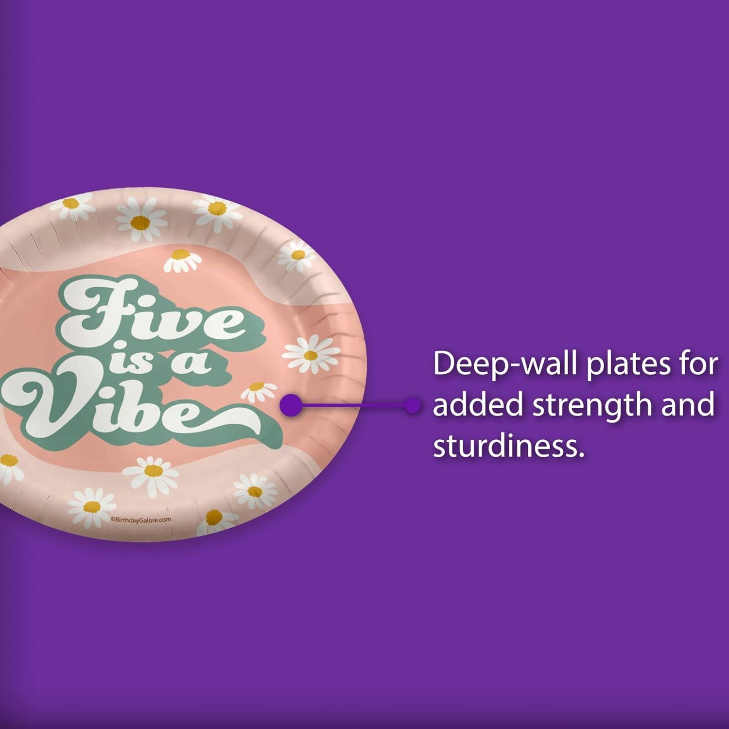 Platos de Fiesta Desechables Birthday Galore - 32 Piezas 9"