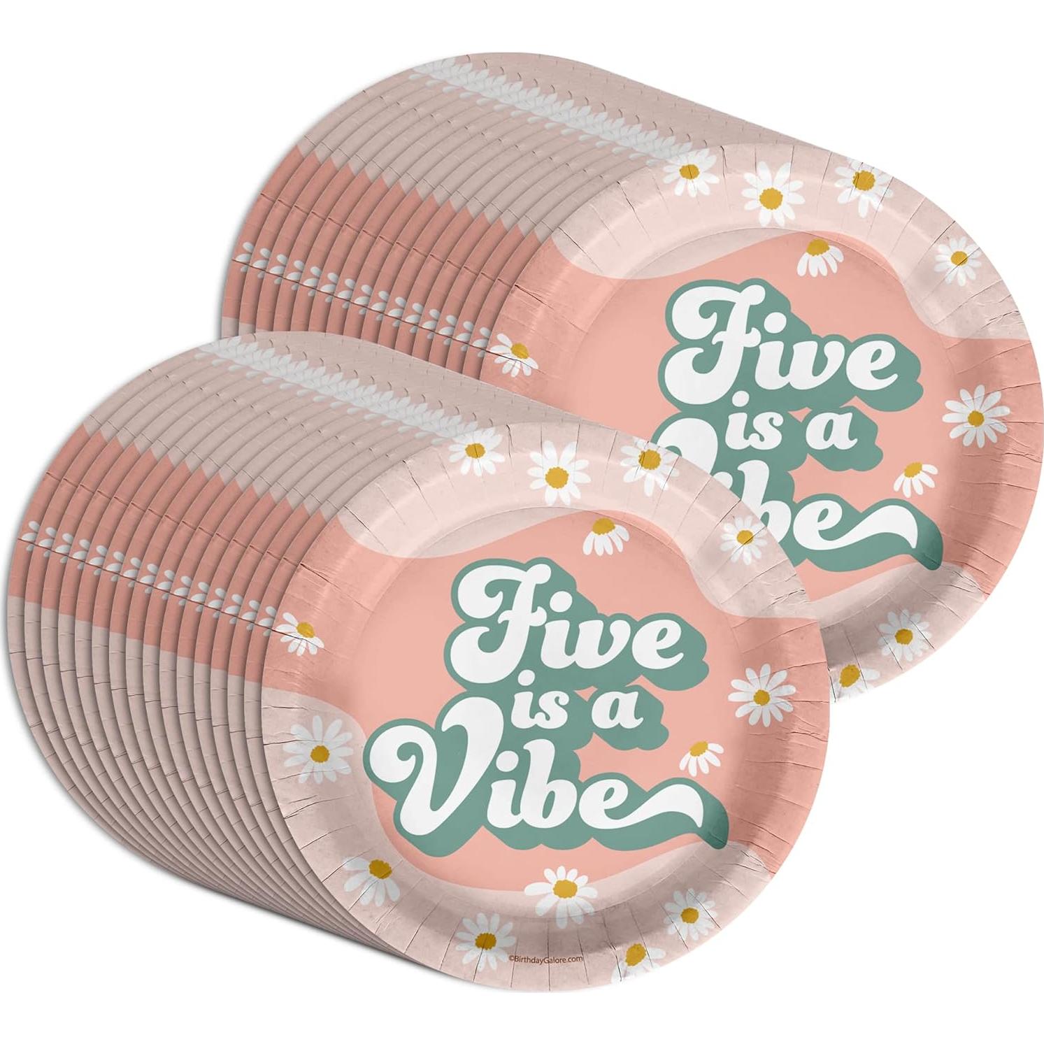 Platos de Fiesta Desechables Birthday Galore - 32 Piezas 9"