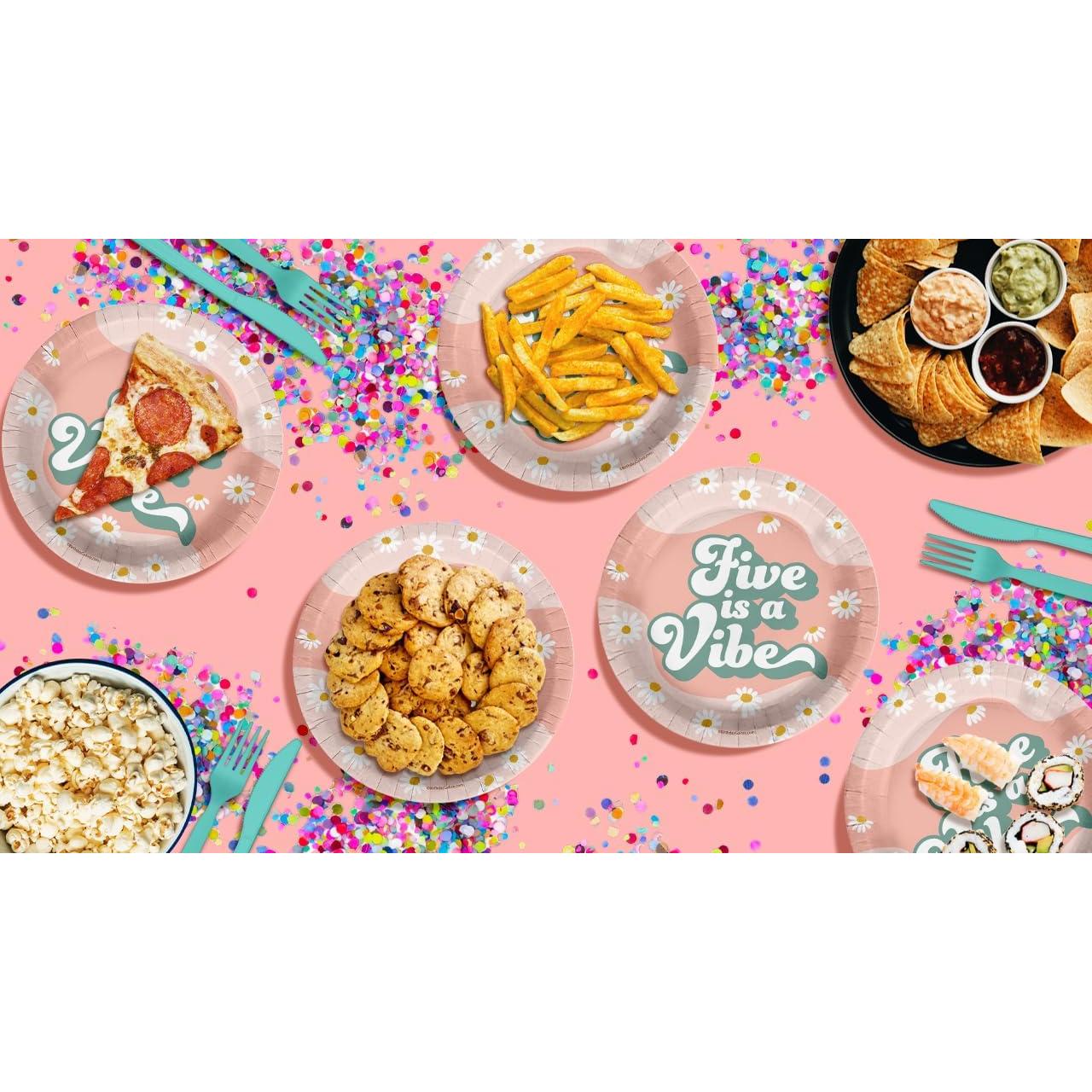 Platos de Fiesta Desechables Birthday Galore - 32 Piezas 9"