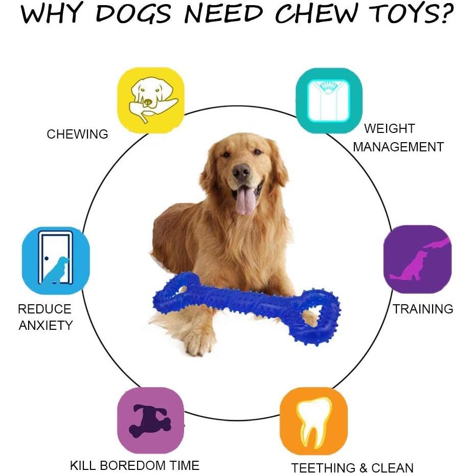 Juguete para Perros LANYUKEJI Hueso 33 cm Resistente TPR