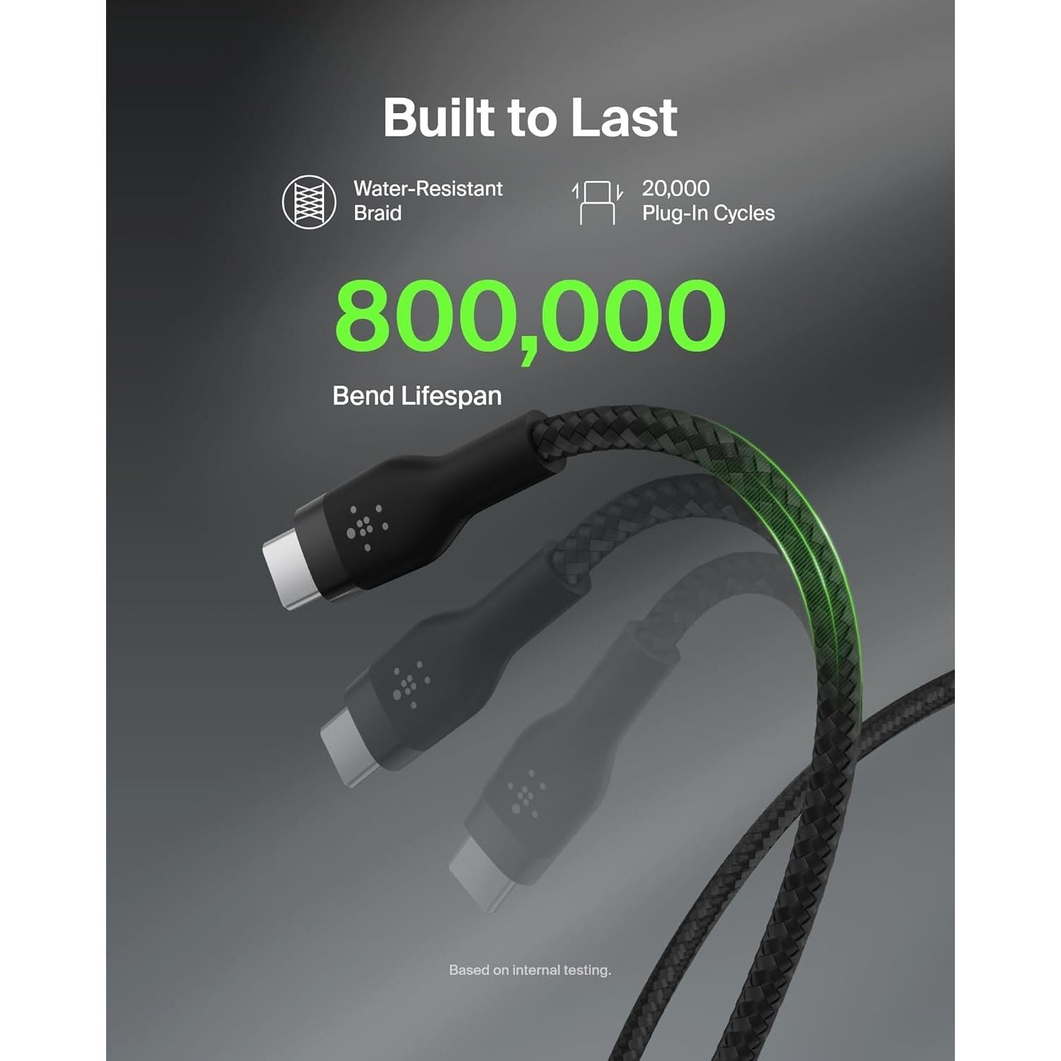 Cable USB-C a USB-A Belkin BoostCharge Pro Flex 1M Trenzado