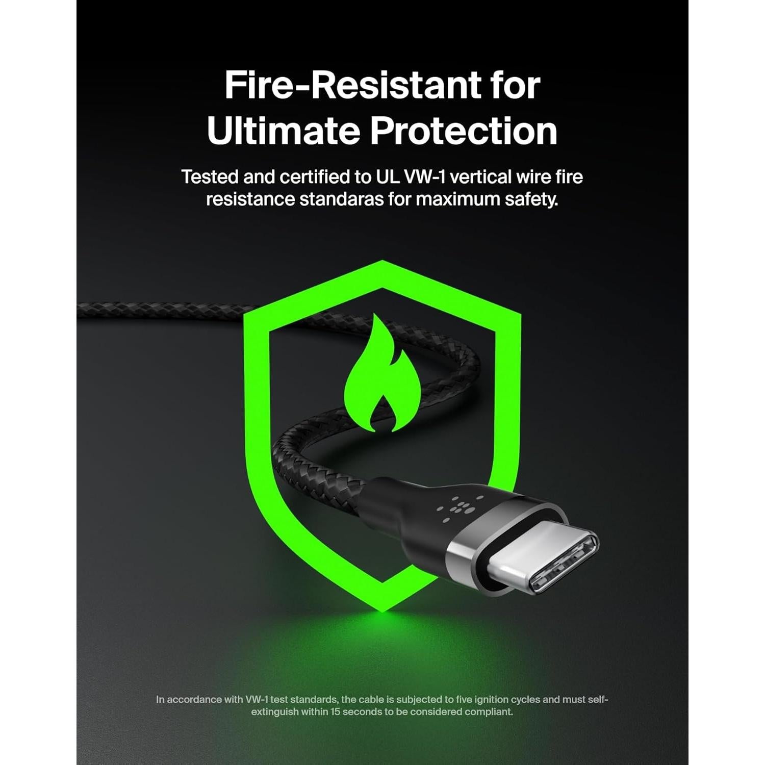 Cable USB-C a USB-A Belkin BoostCharge Pro Flex 1M Trenzado