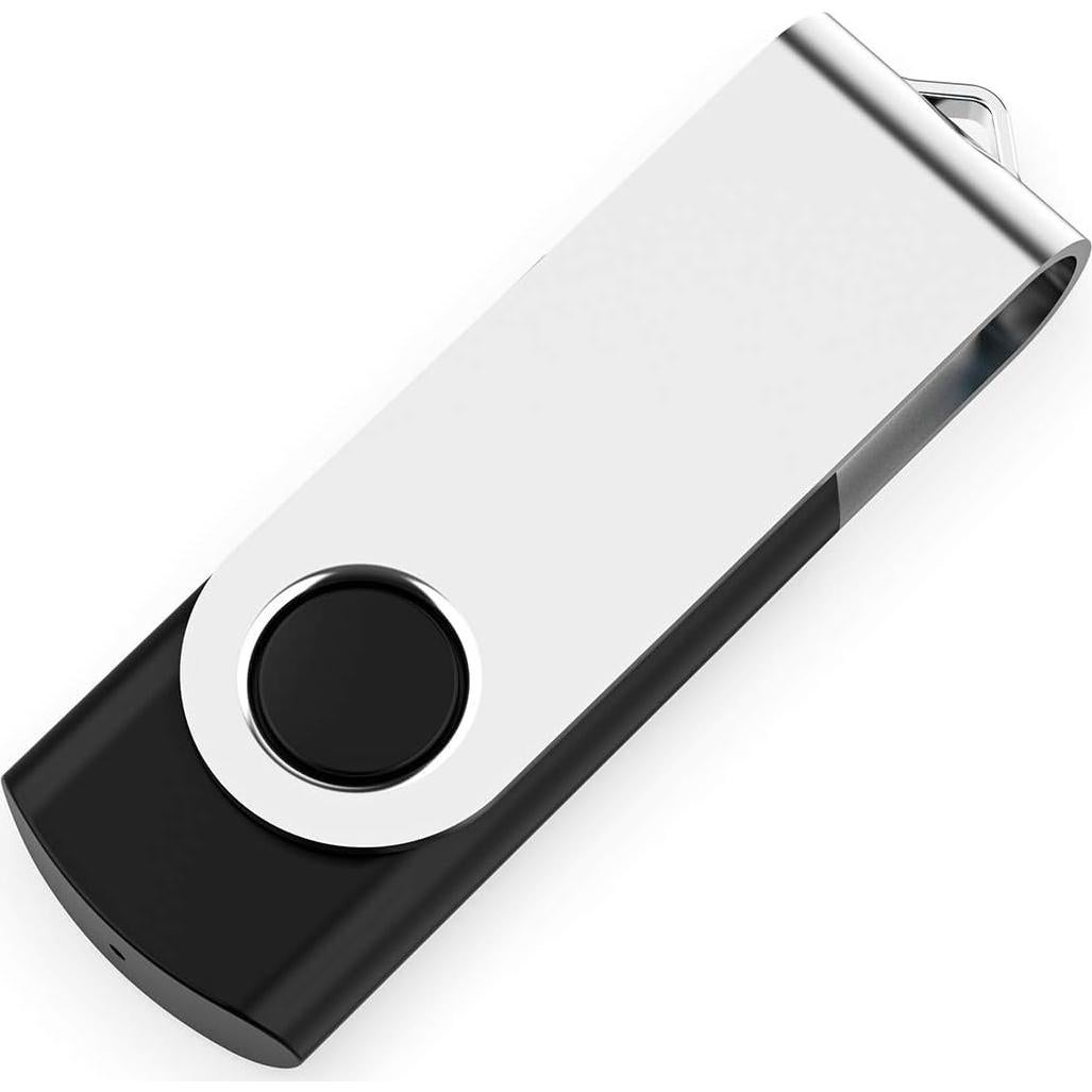 Paquete de 2 USB Flash Drive 32GB Maspen Giratorio Negro