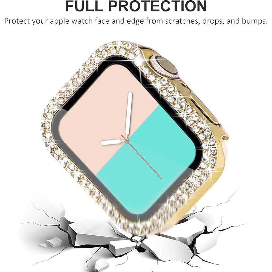 Funda Brillante HANKN para Apple Watch 40mm con Protector 9H
