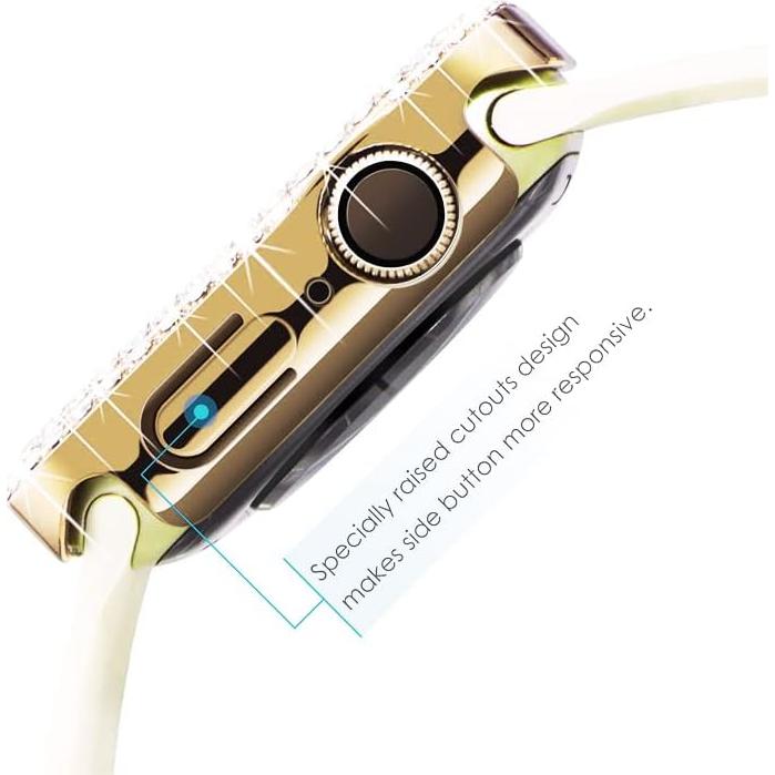 Funda Brillante HANKN para Apple Watch 40mm con Protector 9H