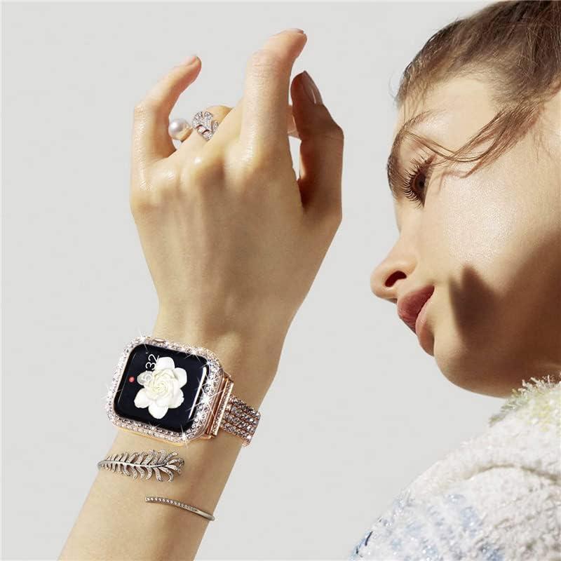 Funda Brillante HANKN para Apple Watch 40mm con Protector 9H