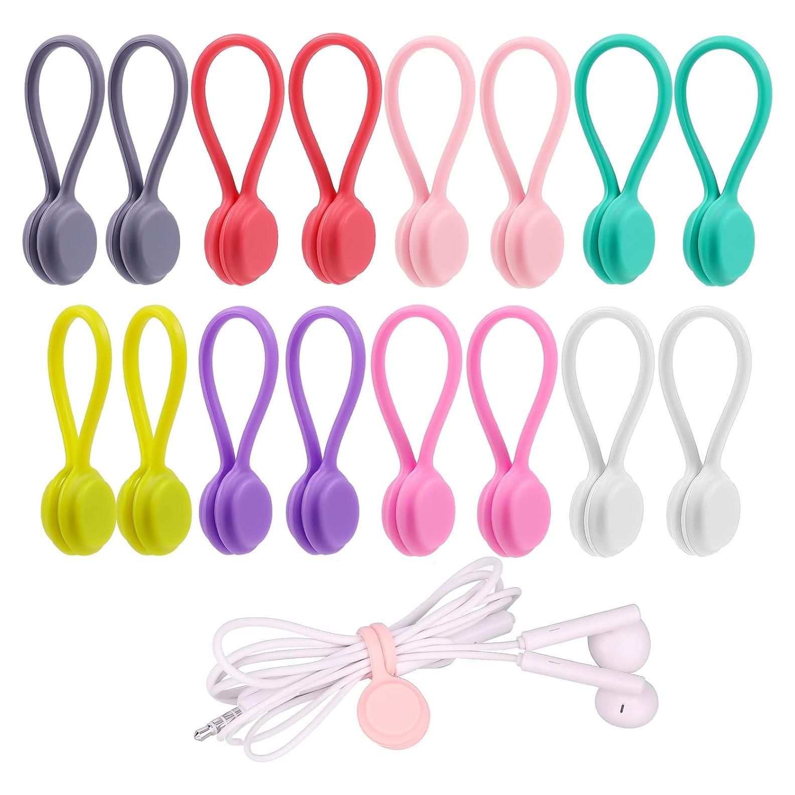 Clips Magnéticos de Silicona LUTER 16 Piezas 8 Colores