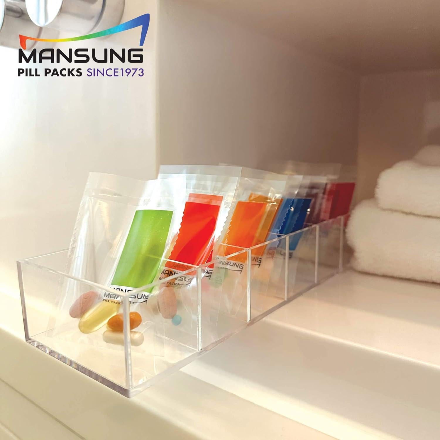 Bolsas de Sellado Térmico Mansung M 600 Azul - Organizador de Medicamentos