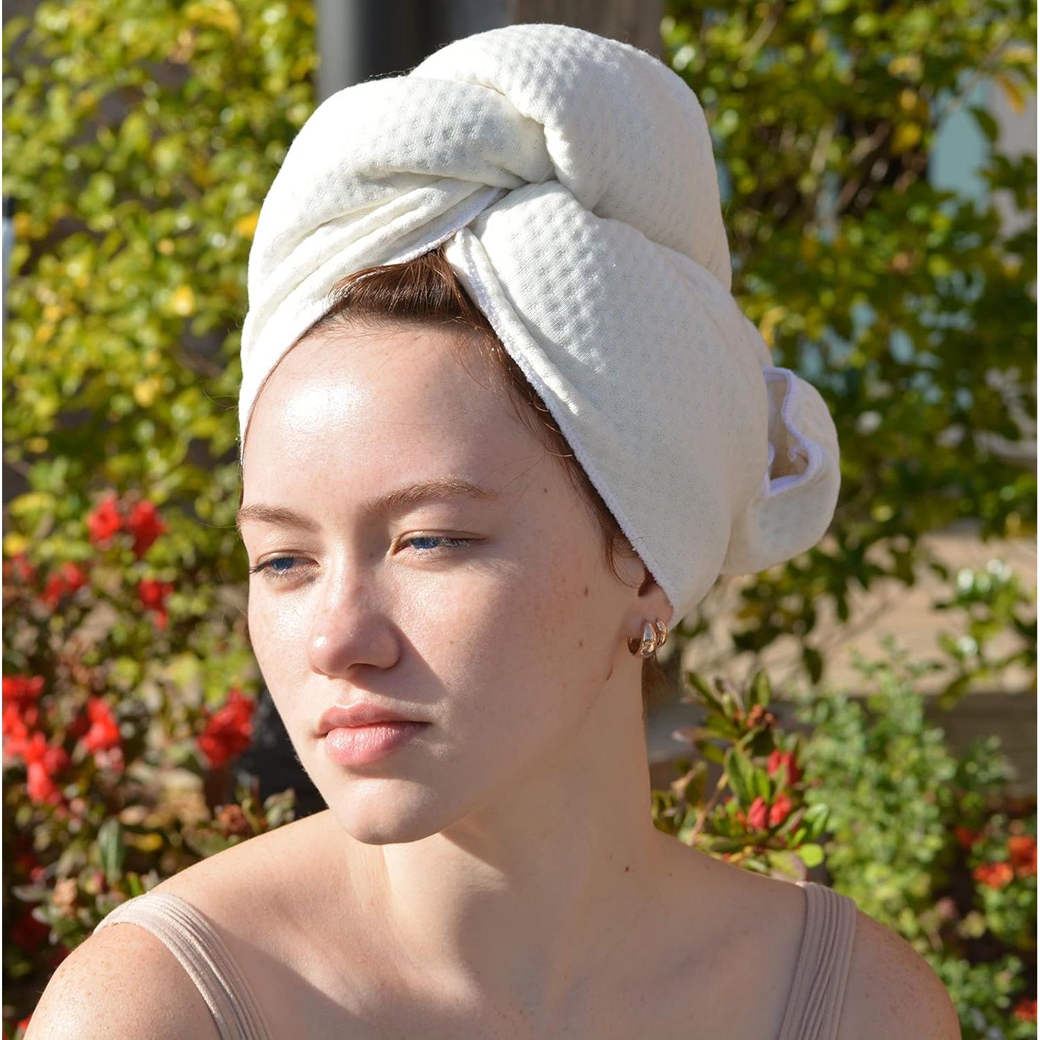 Toalla para Cabello Rizado El Armario de Mamá Genial - Viscosa de Bambú Orgánico