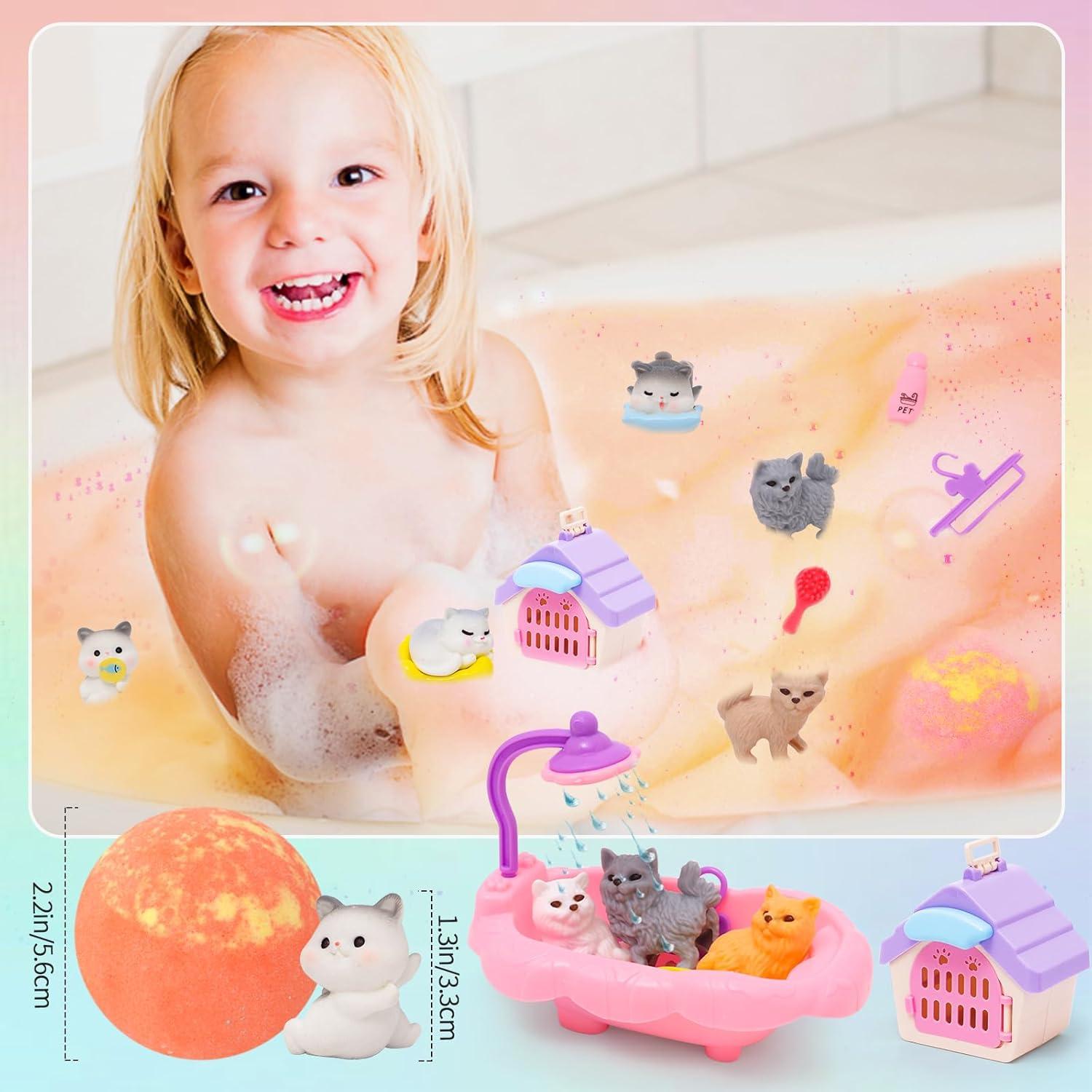 Set de 12 Bombas de Baño Efervescentes FUNCREVITY con Juguetes