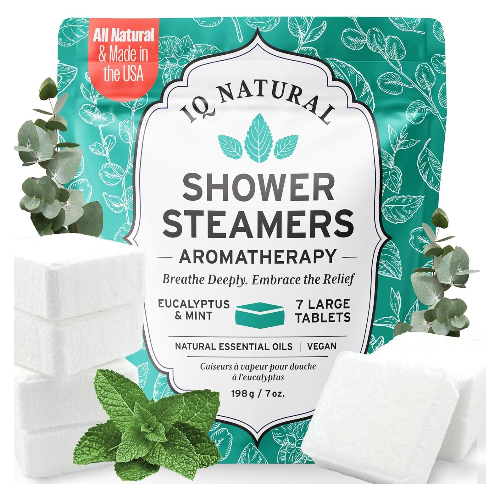 Bombas de Ducha Aromaterapia Eucalipto IQNATURAL - Orgánicas