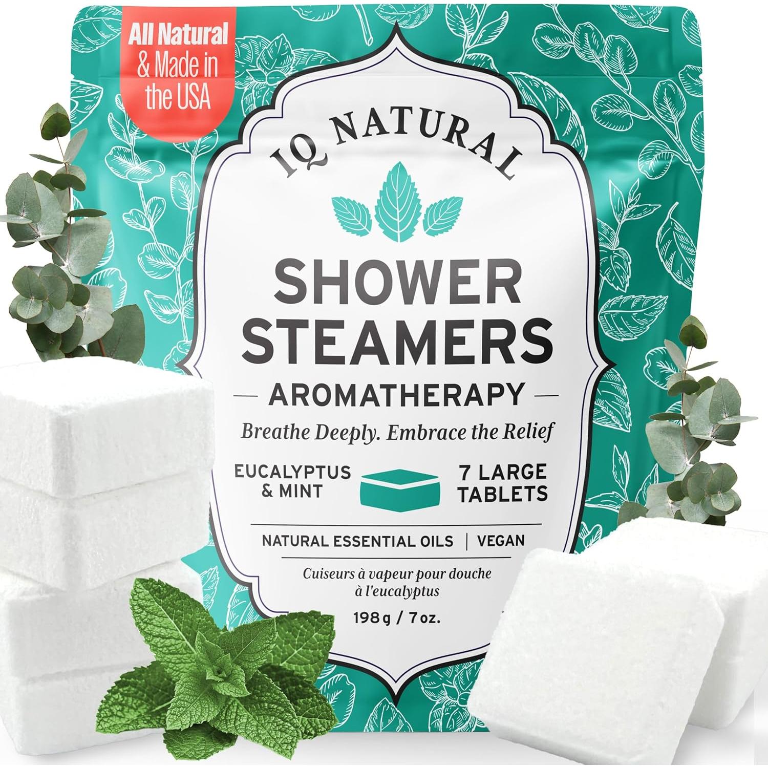 Bombas de Ducha Aromaterapia Eucalipto IQNATURAL - Orgánicas