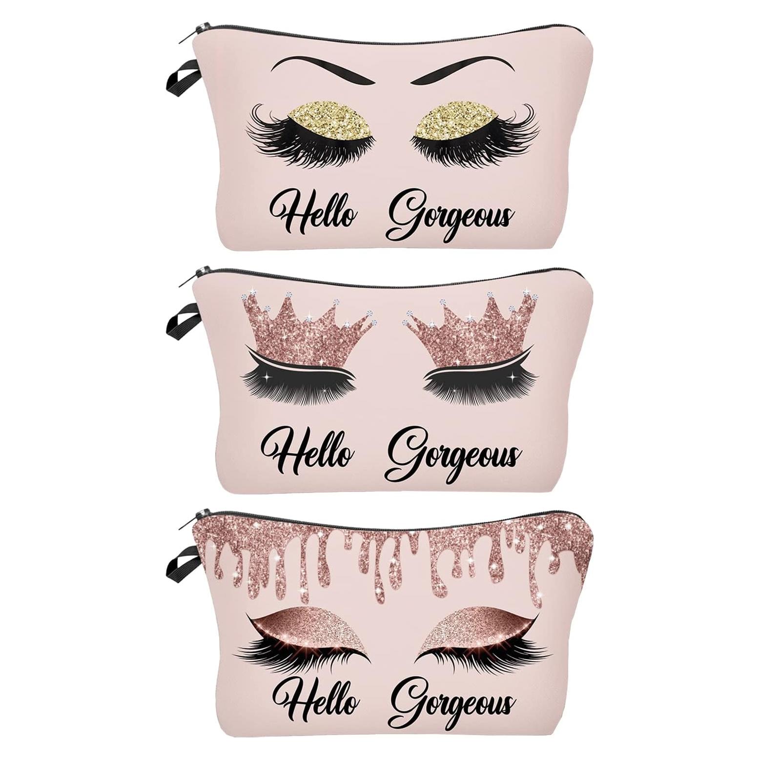 Paquete de 3 bolsas de maquillaje Baobeily - 24.9x17.8 cm