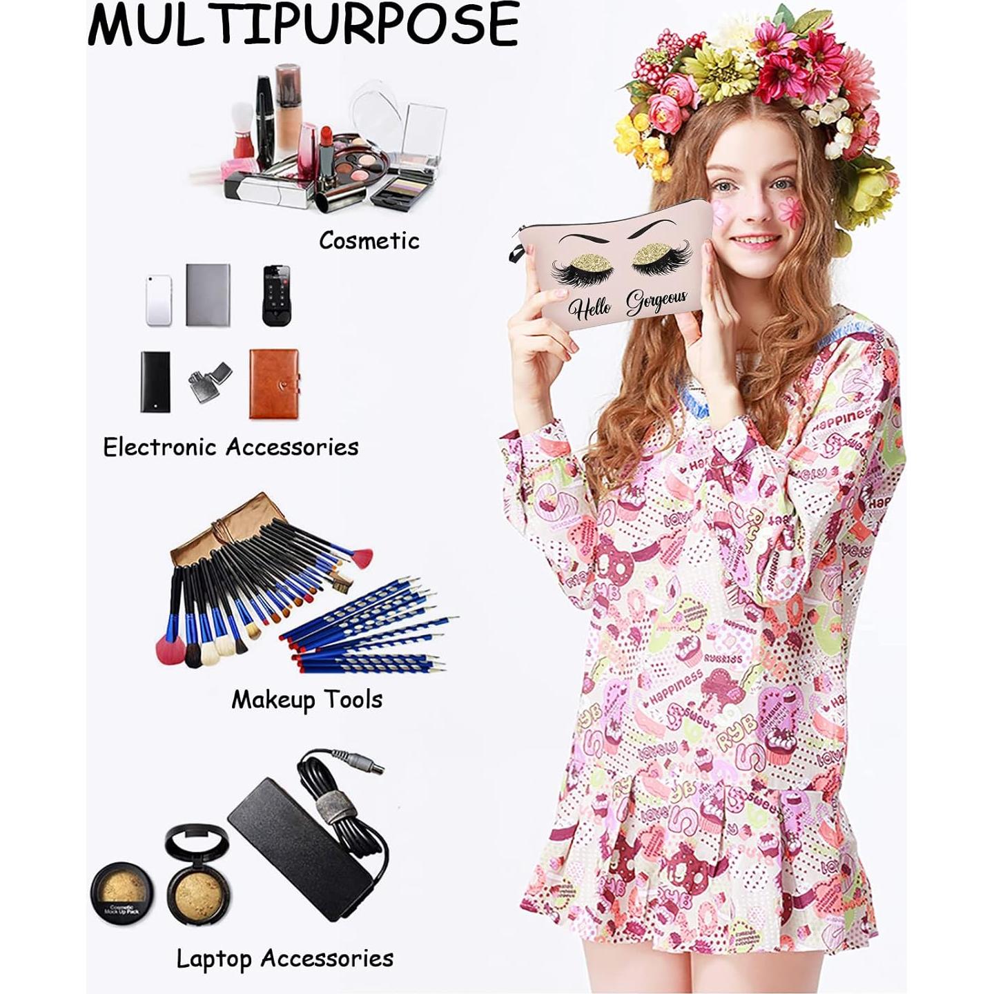 Paquete de 3 bolsas de maquillaje Baobeily - 24.9x17.8 cm