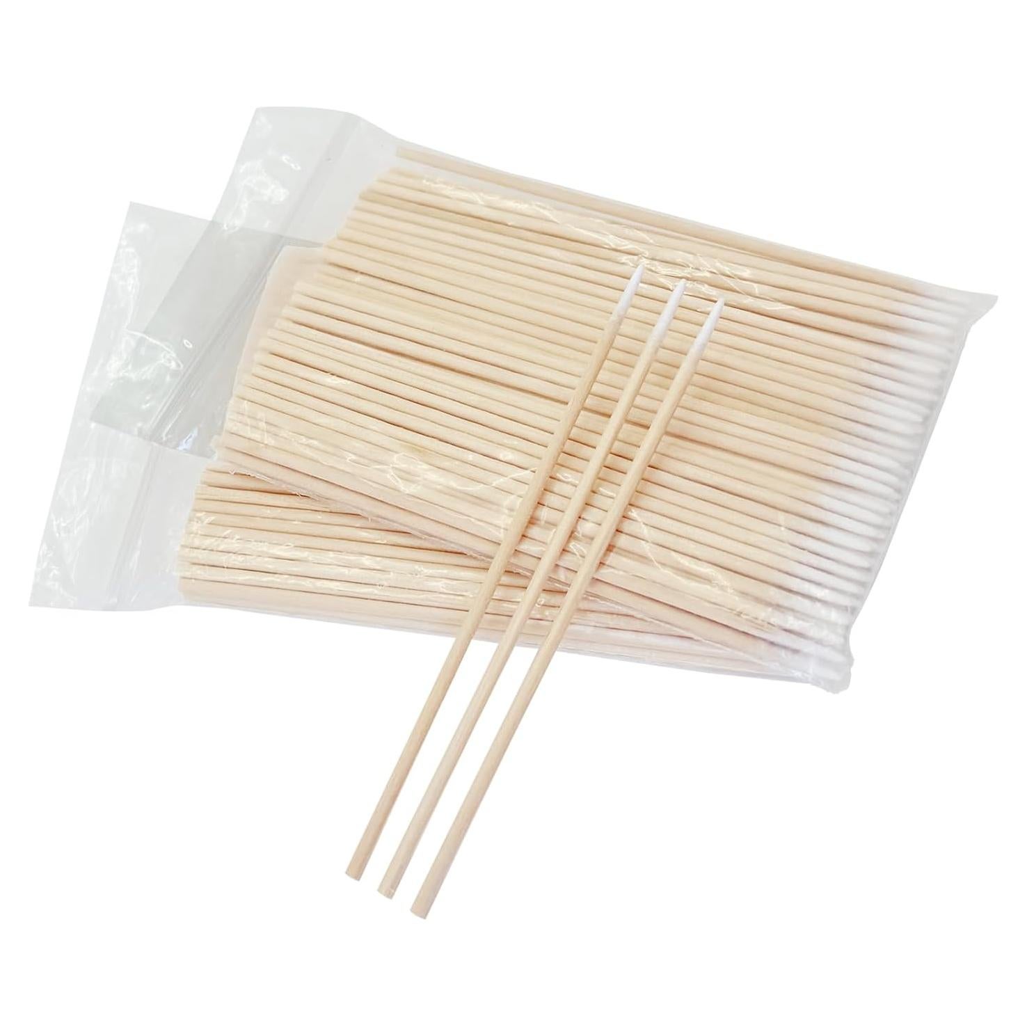 200 Bastones de Algodón de Precisión Egaageoi 10.16 cm