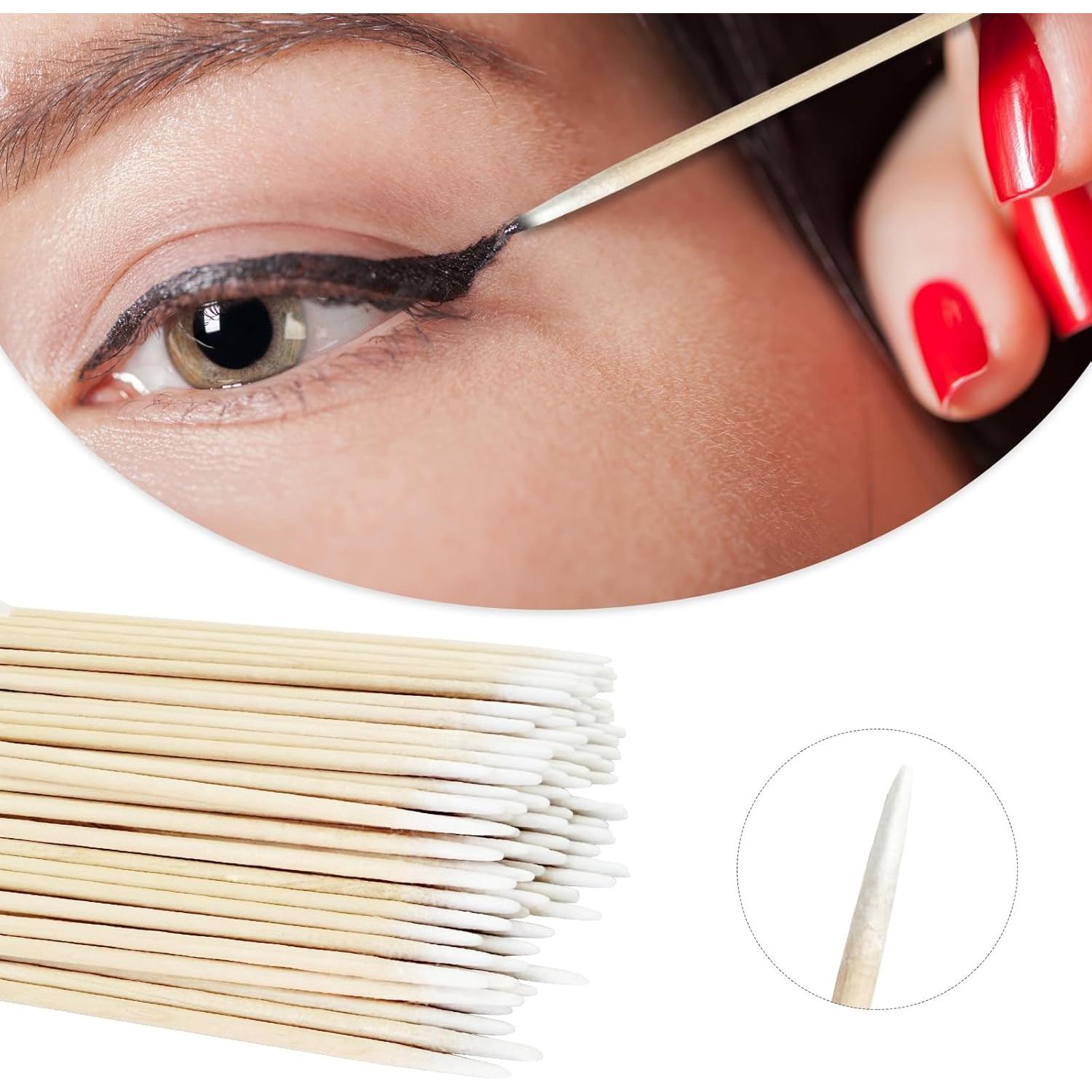 200 Bastones de Algodón de Precisión Egaageoi 10.16 cm