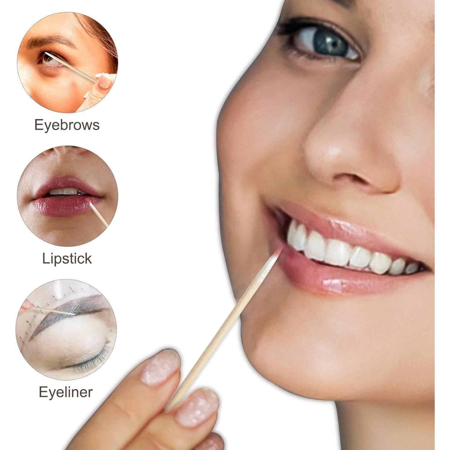 200 Bastones de Algodón de Precisión Egaageoi 10.16 cm