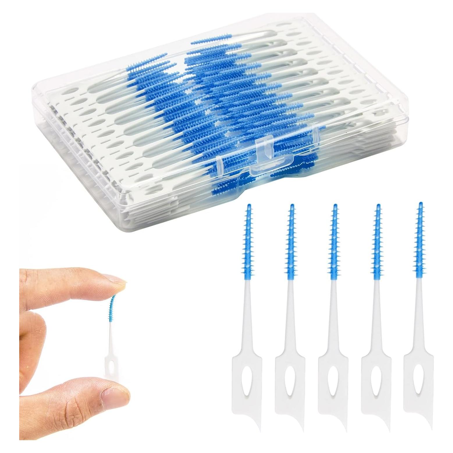 Palillos de Hilo Dental ACSKD 200 Unidades con Estuche Azul