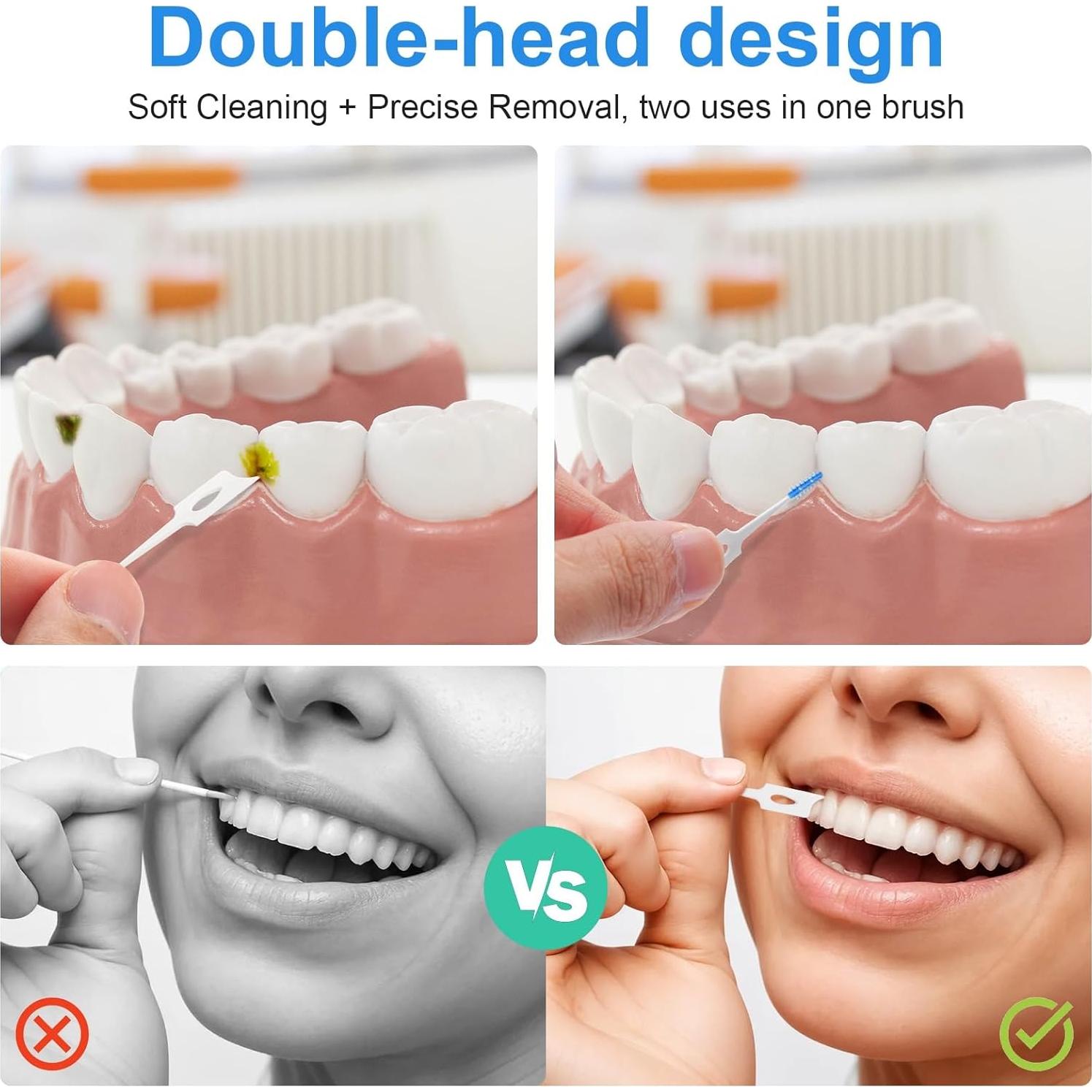 Palillos de Hilo Dental ACSKD 200 Unidades con Estuche Azul