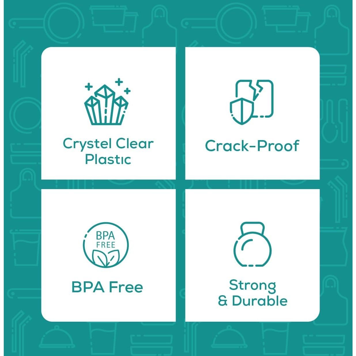 Vasos Desechables GUSTO 20 oz Transparentes con Tapas - 100 Unidades