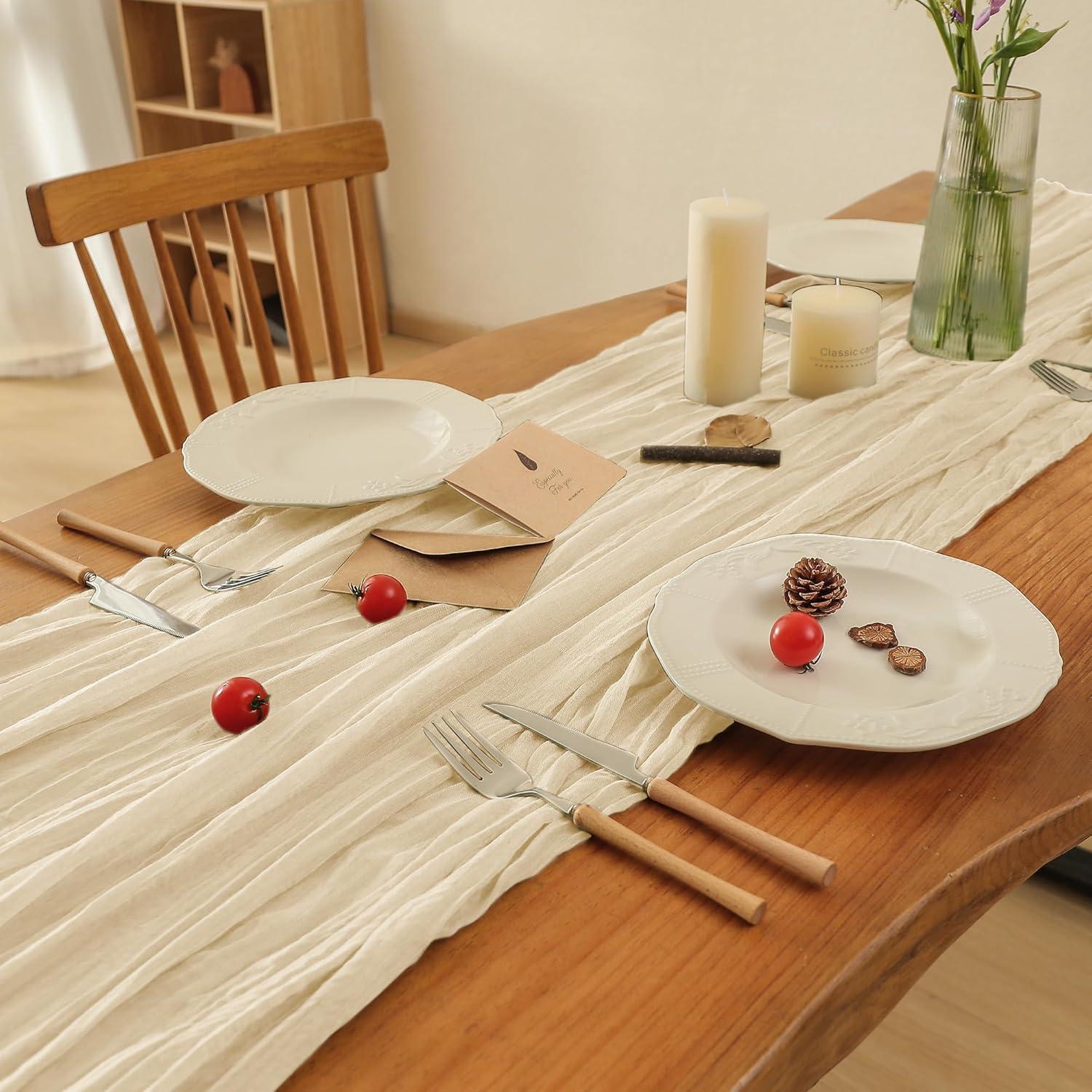 Cubre Mesa de Queso Beige Leetaltree 4 Piezas 89x305 cm