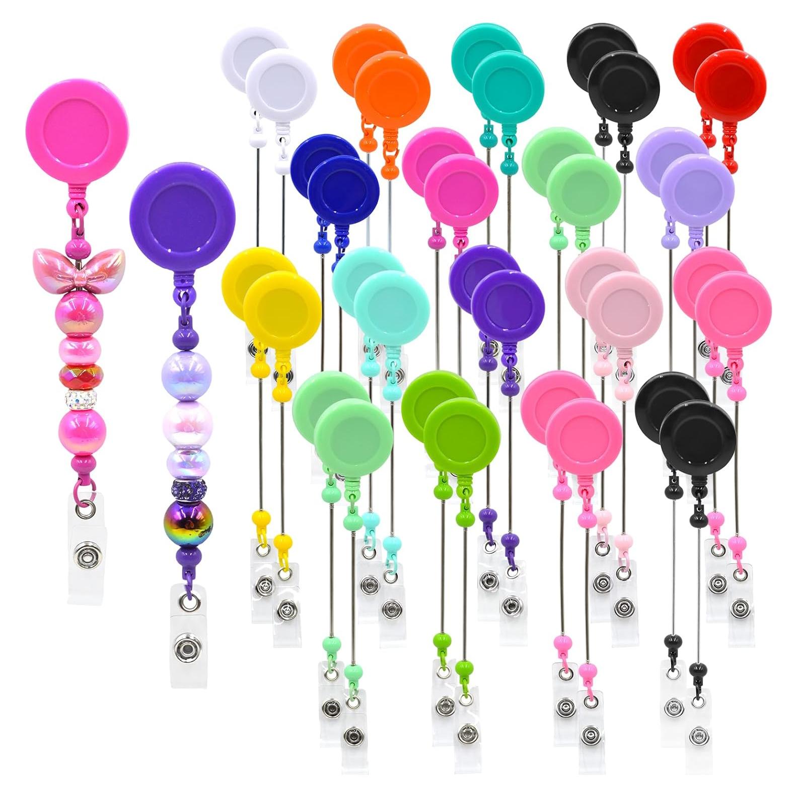 Kit de 15 Ruedas de Insignias Retráctiles Coloridas Hesong