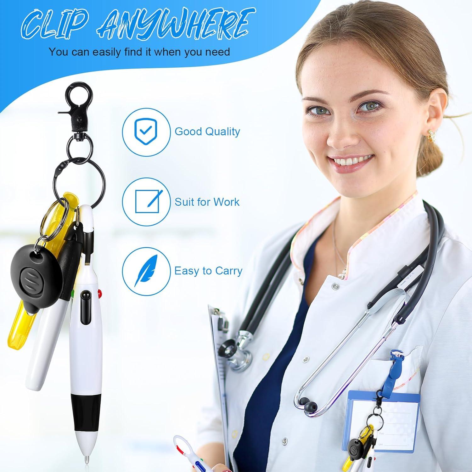 30 Piezas Bolígrafos Retráctiles y Mini Resaltadores Chinco