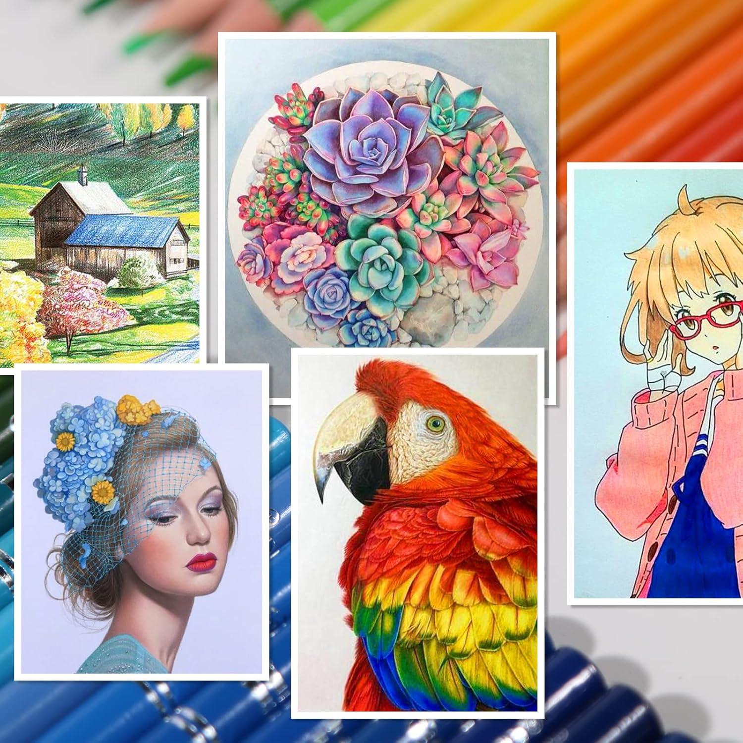 Set de Lápices de Colores H & B 120 Colores con Borrador y Sacapuntas