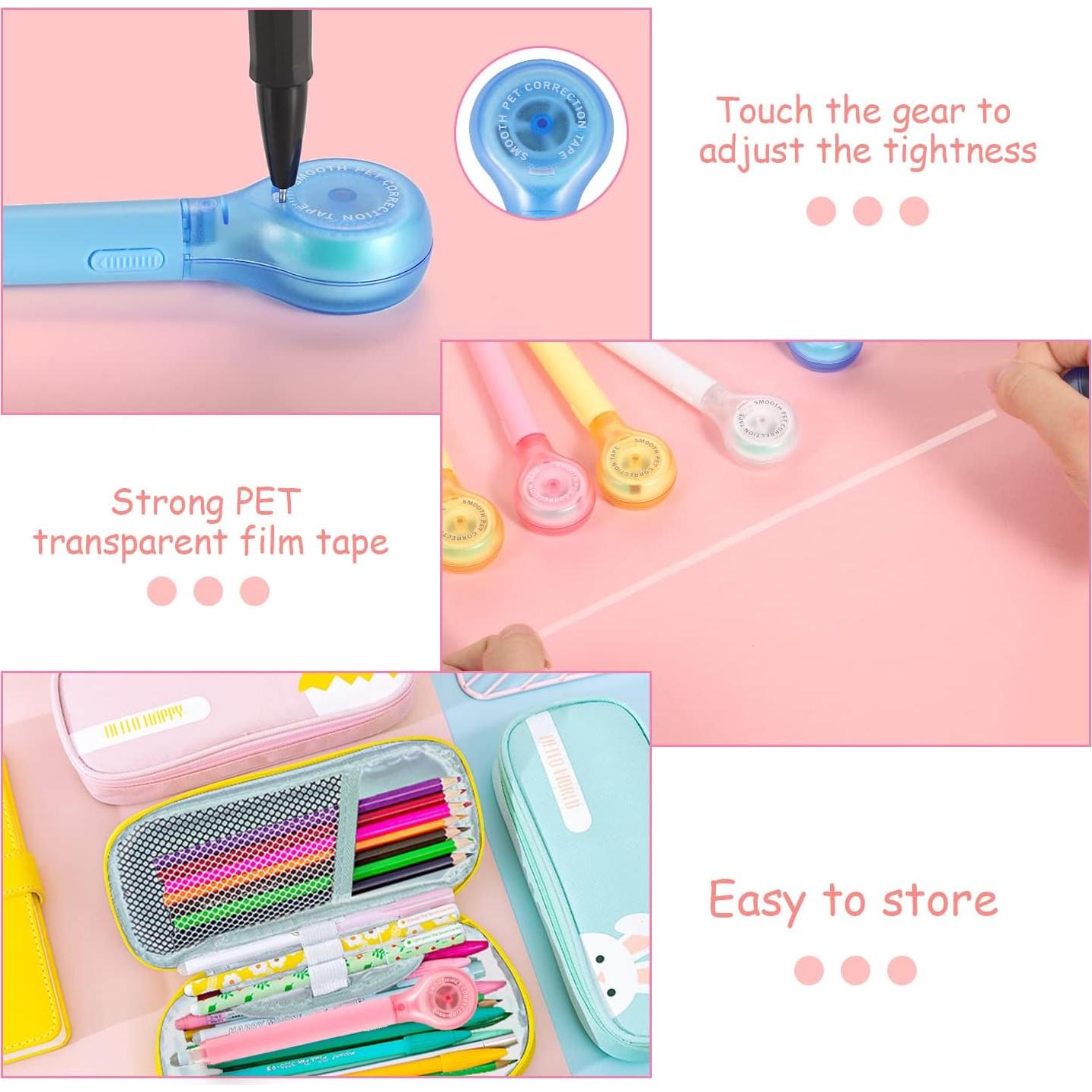 Cinta Correctora Retráctil BESARME 6 Piezas 5mm x 6m