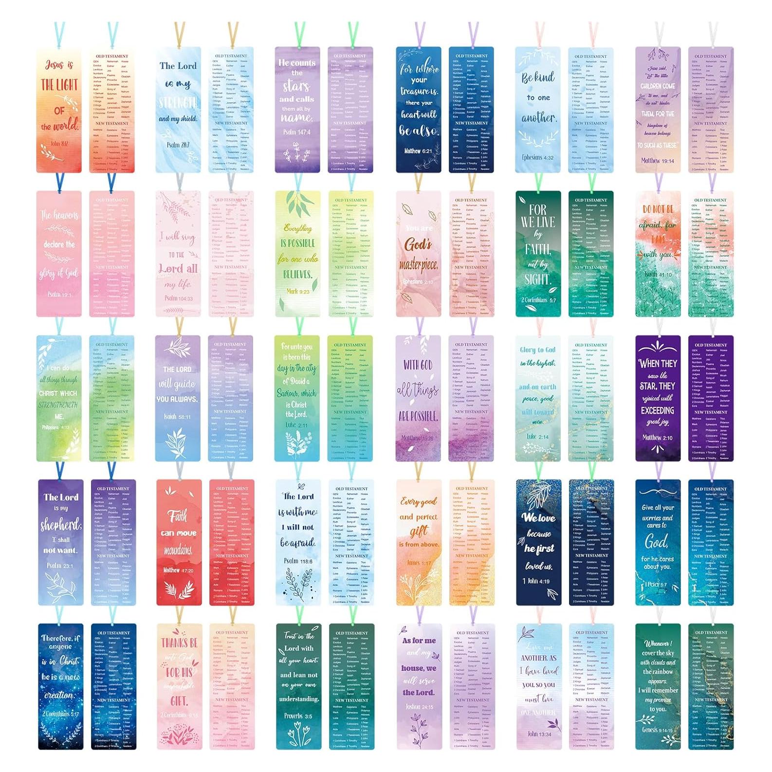 Marcadores de Versículos Bíblicos Chinco 120 Piezas Multicolor