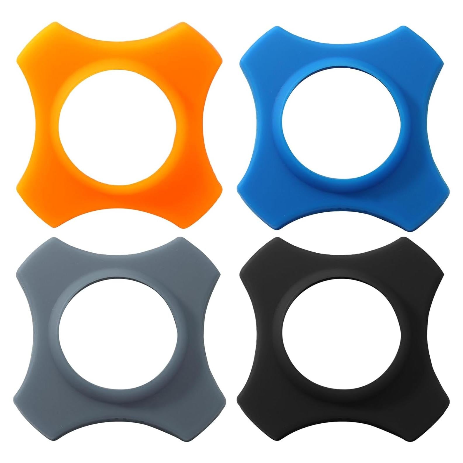 Paquete de 4 Anillos de Goma Antideslizantes Bonsicoky