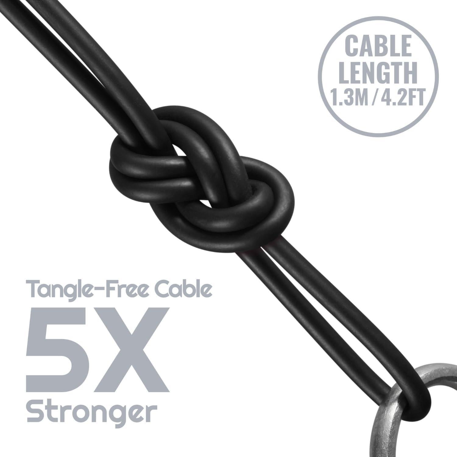 Auriculares UliX Rider con micrófono, 1.28m, Gris