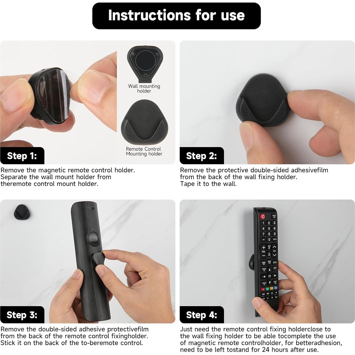 Soporte Magnético para Control Remoto YONGJIA - Negro, Pared