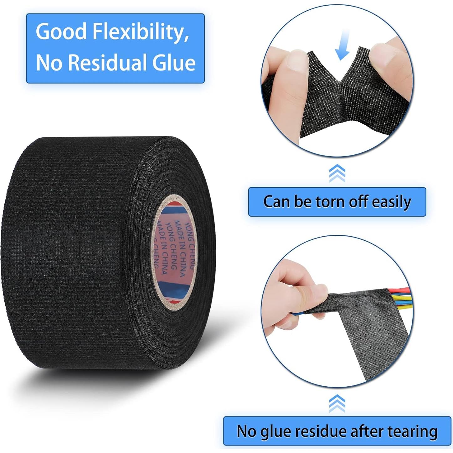 Cinta de Tela Eléctrica Outus 5 cm x 15 m para Cables Automotrices