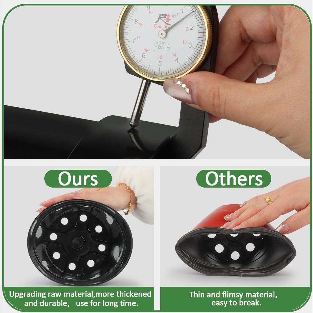 Macetas de Vivero Negras RooTrimmer 4/6/8 Pulgadas - Paquete de 15